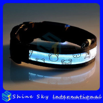 Customized Cheapest Bone Led Dog Collar